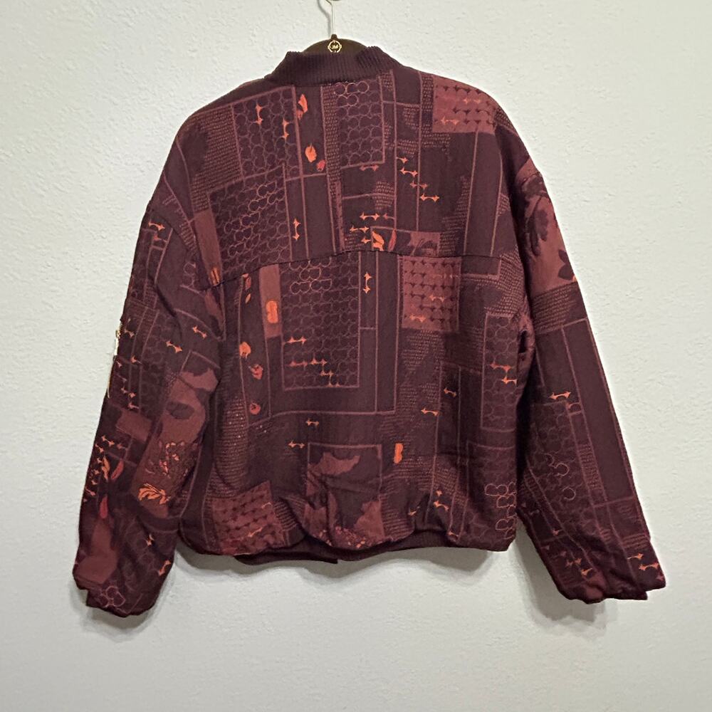 NEW Nike x Naomi Osaka Jacquard Kimono Jacket Burgundy Crush Streetwear Luxe Sm - Picture 4 of 16